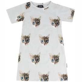 T-Shirt Dress SNURK Kids Ollie Cat-Maat 128