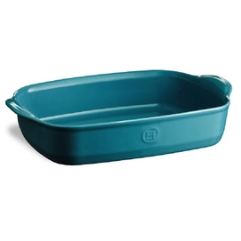 Pirofila rettangolare Emile Henry 36 x 23 x 7 cm, Teglia forno, Blu Calanque