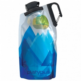 Wasserflasche Platypus Duolock Blau 0,75L