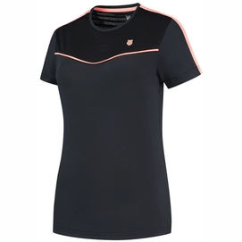Tennisshirt K Swiss Hypercourt Round Neck Top 2 Damen Black-M