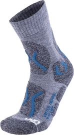 Chaussettes de Marche Uyn Men Trekking Winter Merino Grey Melange Petrol Blue