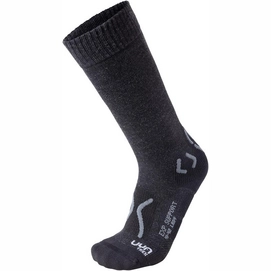 Walking Socks Uyn Women Trekking Explorer Support Black Melange Anthracite