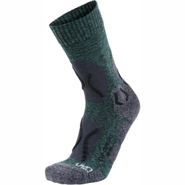 Walking Socks Uyn Men Trekking Explorer Comfort Green Melange Black