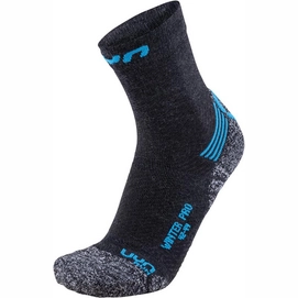 Sokken Uyn Men Winter Pro Run Anthracite Azure