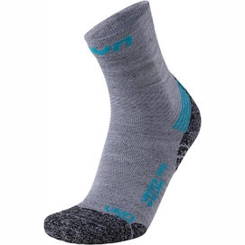 Socken Uyn Winter Pro Run Light Grey Turquoise Damen-Schuhgröße 39 - 40