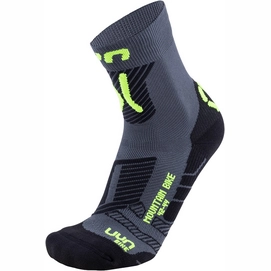 Chaussette de Cyclisme Uyn Men Cycling MTB Anthracite Yellow Fluo