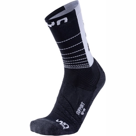 Fietssok Uyn Men Cycling Support Black White