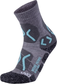 Chaussettes de Marche Uyn Women Trekking Nature Merino Light Grey Water Green