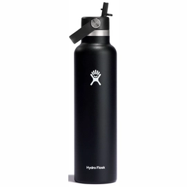 Bouteille Isotherme Hydro Flask Standard Flex Straw Cap Black 621 ml