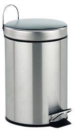 Prullenbak Kela Torre Pedaal 5L Silver Matt