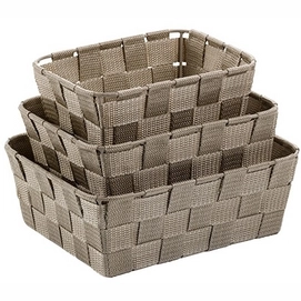 Mand Kela Alvaro Taupe (set van 3)