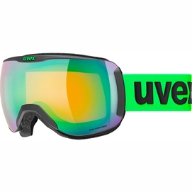 Skibril Uvex Unisex Downhill 2100 CV S2 Black Neo / Green Orange