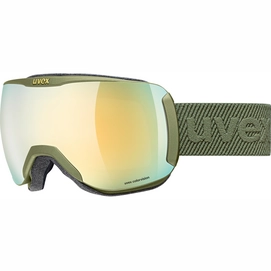 Skibril Uvex Unisex Downhill 2100 CV S2 Croco Mat / Gold Green