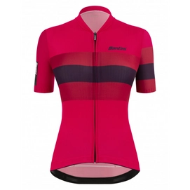 Maillot de Cyclisme Santini Women Ecosleek Bengal S/S Jersey Pink-L