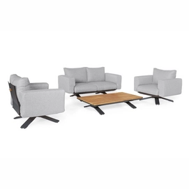 Loungebank Suns Stockholm 2-Seater Matt Royal Grey / Light Anthracite