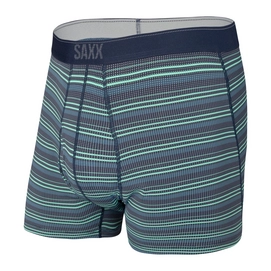 Boxershorts Saxx Quest Brief Fly Green Sunrise Stripe Herren