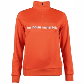 Tennistrui The Indian Maharadja Women Poly Terry Half Zip IM Orange