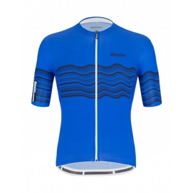 Maillot de Cyclisme Santini Men Tono Profilo S/S Jersey Royal Blue-L