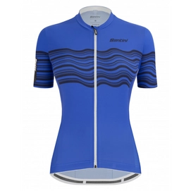 Maillot de Cyclisme Santini Women Tono Profilo S/S Jersey Blue