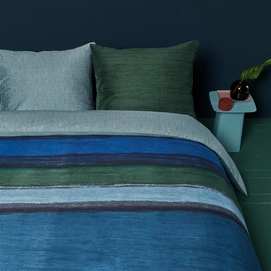 Dekbedovertrek Oilily Rustic Lines Blue Green Satijn