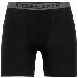 Boxershorts Icebreaker Anatomica Long Boxers Black Herren-S