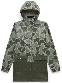 Jas Herschel Supply Co. Women's Rainwear Parka Frog Camo/Dark Olive