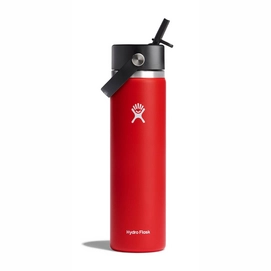 Bouteille Isotherme Hydro Flask Wide Mouth Flex Straw Cap Goji 709 ml