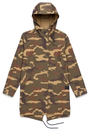Jas Herschel Supply Co. Women's Classics Fishtail Parka Woodland Camo