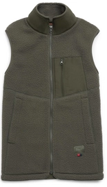 Bodywarmer Herschel Supply Co. Women's Guide Fleece Sherpa Vest Dark Olive