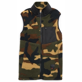 Bodywarmer Herschel Supply Co. Women's Guide Fleece Sherpa Vest Woodland Camo