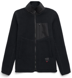 Vest Herschel Supply Co. Women's Guide Fleece Sherpa Full Zip Black