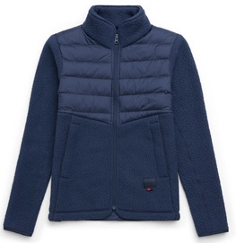 Vest Herschel Supply Co. Women's Guide Fleece Hybrid Sherpa Full Zip Peacoat