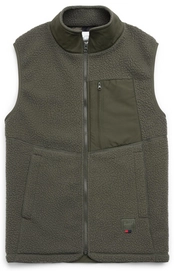 Bodywarmer Herschel Supply Co. Men's Guide Fleece Sherpa Vest Dark Olive