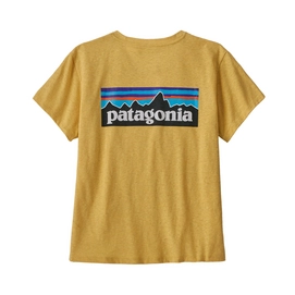 T-Shirt Patagonia P6 Logo Responsibili Tee Surfboard Women Yellow
