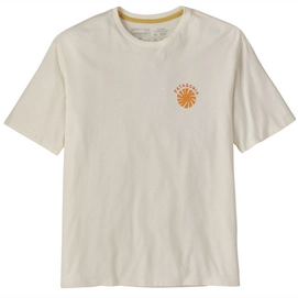 T-shirt Patagonia Homme Tee Cycle Solar Fade Birch White