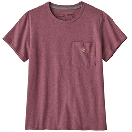 T-Shirt Patagonia Women's Clean Climb Bloom Pocket Responsibili Tee Evening Mauve