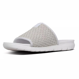 FitFlop Stripknit™ Slide Urban White