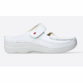 Slipper Wolky Women Roll Printed Leather White 22