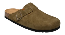 Chaussures en Bois Scholl Sabot Homme Olivier Suede Khaki