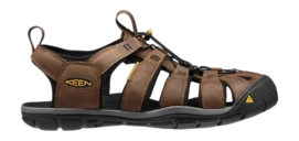 Sandales Keen Men Clearwater CNX Leather Dark Earth Black-Taille 40,5
