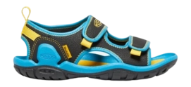 Sandale Keen Knotch Creek Open-Toe Black Vivid Blue Kinder-Schuhgröße 32,5
