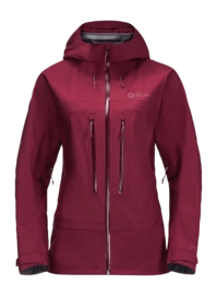 Jacke Jack Wolfskin Kammweg 3L Damen Sangria Red