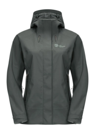 Jacke Jack Wolfskin Kammweg 2L Damen Slate Green