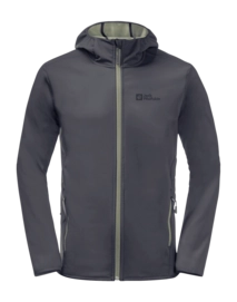 Jacke Jack Wolfskin Bornberg Hoody Herren Ebony