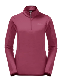Pull Jack Wolfskin Women Baiselberg Half Zip Sangria Red