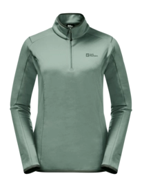 Pullover Jack Wolfskin Baiselberg Half Zip Women Picnic Green