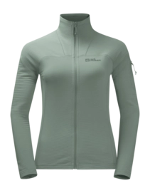 Sweatjacke Jack Wolfskin Prelight Full Zip Damen Picnic Green