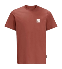 T-Shirt Jack Wolfskin Men Gipfelzone T Barn Red