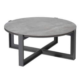 Lage Tafel Borek Faro Alu Antraciet Trilium Ø80x34cm