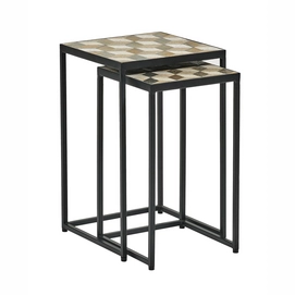 Bijzettafel Villa Collection Karv Black (2-delig)